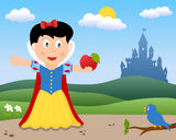 Snow White with the Apple Stock Image