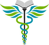Hospital education logo Stock Photography