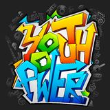 Graffiti with Youth Power Royalty Free Stock Images