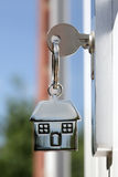 House key in the door Royalty Free Stock Photos