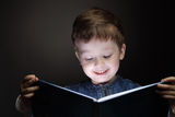 Little boy read book Royalty Free Stock Photo