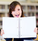 Student with an open book Royalty Free Stock Photography