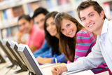 Online education Stock Image