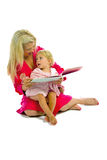 Mother and Child Read a Book Royalty Free Stock Photography