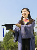 A happy miss master graduate Stock Photo