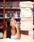 Busy female student Stock Photography