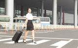 A miss staff on trip Stock Photo