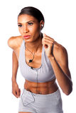 Running female athlete Royalty Free Stock Photos