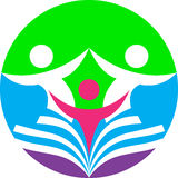 Education and training logo Royalty Free Stock Photo