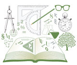 Studies symbols Stock Image