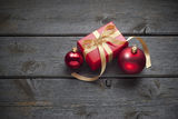 Christmas Wood Background Royalty Free Stock Photography