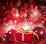 Red Christmas Scene Background Royalty Free Stock Photography