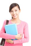 Girl with textbook Royalty Free Stock Photography