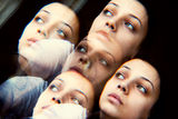 Anxious woman concept Stock Photography