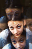 Stressed woman concept Royalty Free Stock Image