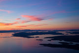 Sunset over the San Juan Islands Royalty Free Stock Photo