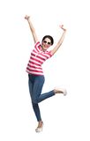 Happy dancing teenager Stock Photo