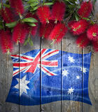 Australian Flag Flowers Background Royalty Free Stock Image