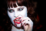 A female vampire. Royalty Free Stock Photo