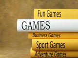 Books about games Royalty Free Stock Images