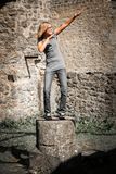 Statue of a teenager Stock Images