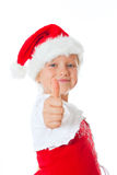 Miss santa thumbs up Stock Images