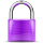 Purple padlock
