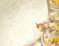 Abstract floral curve illustration of background Royalty Free Stock Images
