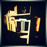 Abstract light study on furniture Stock Image