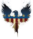 American eagle with gunge style Stock Image