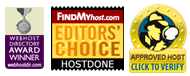 HostDone Award winning Logos