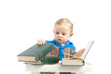 Baby with books Royalty Free Stock Photography