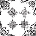 Baroque set of corners the real nice Royalty Free Stock Photo