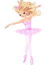 Beautiful ballerina illustration of dancing Stock Photo