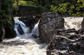 Betws y coed waterfalls and river running through snowdonia north wales Royalty Free Stock Photography
