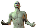 Blood smeared clown d rendering of a bloody Royalty Free Stock Photo