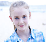 Blue-Eyed Girl Stock Photo