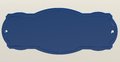 Blue plastic nameplate illustration of Royalty Free Stock Images