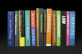 Books on black Royalty Free Stock Images