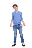 Broke unemployed youth Stock Image