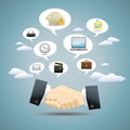 Business idea concept design with icons Stock Photo