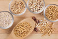 Cereal grain and seeds collection Stock Photos