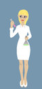 Glamour woman stylish in black dress looking backwards pearls draped over her back luxury fashion concept Stock Images