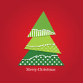 Christmas tree ripped paper Royalty Free Stock Photos