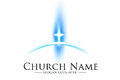 Church logo illustration drawing representing a Royalty Free Stock Photos