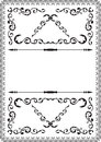 Classical frame the nice isolated on white Royalty Free Stock Image
