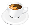 Coffee cup a detailed illustration of a Royalty Free Stock Photos