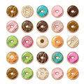 Colorful donuts lovely and yummy Royalty Free Stock Photos
