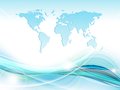 Colorful modern vector template with world map eps Royalty Free Stock Images