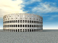 Colosseum in rome computer generated d illustration with the italy Royalty Free Stock Images